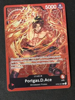 Portgas.D.Ace (Special Goods Set -Ace/Sabo/Luffy-) OP03-001 Promo- One Piece- NM - Image 1