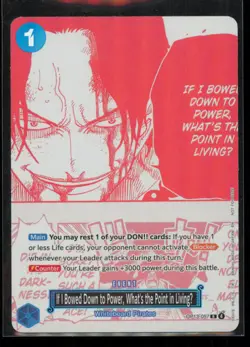 If I Bowed Down to Power What's the Point in LivingU OP13-057 One Piece Promo NM - Image 1