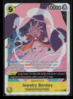Jewelry Bonney (108) OP13-108 One Piece Carrying On His Will Super Rare NM - Image 1