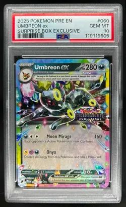2025 Pokemon SV Prismatic Evolutions PRE EN Umbreon ex Promos #060/131 PSA 10 - Image 1