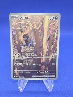 Pokemon SV White Flare Deino 146/086 Illustration Rare IR NM - Image 1