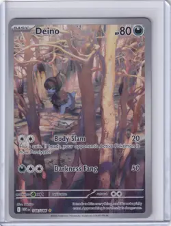 Deino Illustration Rare 146/086 Pokemon SV White Flare English IR NM - Image 1