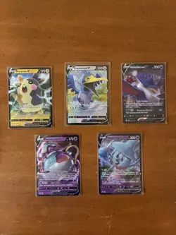 Lot Of 5 Pokemon V Cards NM - Image 1