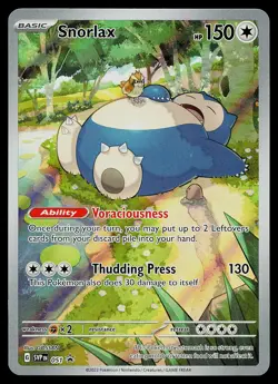 Pokemon Card - Snorlax Scarlet & Violet Promo 051 Holo Illustration Rare - Image 1