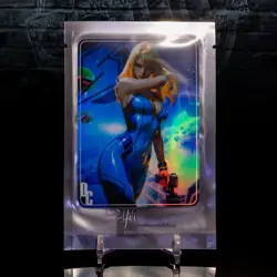 Samus Aran Goddess Premium Waifu Card Metroid Custom Special Holo Flash ACG DC - Image 4