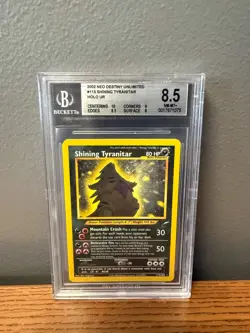 Pokemon Neo Destiny Shining Tyranitar Holo Card 113/105 BGS 8.5 - Image 1
