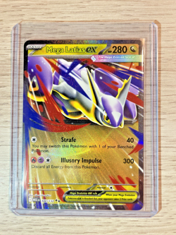 Pokemon Card Mega Latias ex 100/132 Mega Evolution Holo Rare - Image 3