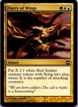 MTG Magic The Gathering Flurry of Wings Alara Reborn Played See Scan A - Image 1