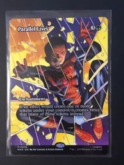 MTG Spider-Man (Borderless) Paralell Lives Mythic 0036 Full Art Rare - Image 1