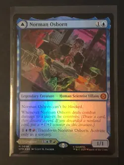 MTG Spider-Man Foil Green Goblin Norman Osborn M0039 SP - Image 2