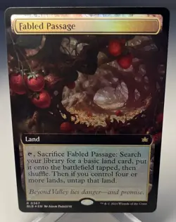 Magic MTG Fabled Passage ***Extended Art Foil*** Bloomburrow #367 Rare Land - Image 1
