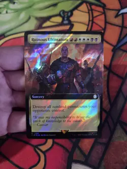 Ruinous Ultimatum (Extended Art) (Surge Foil) Fallout MTG NM - Image 1