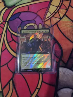 Ruinous Ultimatum (Extended Art) (Surge Foil) Fallout MTG NM - Image 3