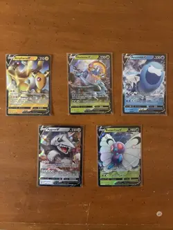 Lot Of 5 Pokemon V Cards NM - Image 1
