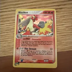 Pokemon TCG Blaziken Holo Card 3/109 Ruby and Sapphire Edition - Image 1
