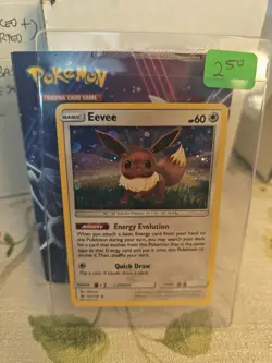 Pokemon TCG Eevee 101/149 Cosmos Holo Promo Card Sun & Moon Base Set Exclusive - Image 1