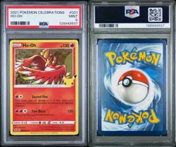 2023 Pokemon Celebrations 001/025 Ho-Oh Holo PSA 9 Mint Rare Card Fresh New foil - Image 3
