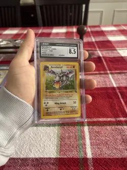 1999 Pokemon Fossil Aerodactyl Holo CGC 8.5 #1/62 - Image 3