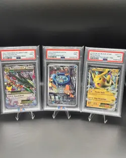 Pokemon PSA Slabs! Pikachu , Squirtle , Rayquaza Lot - Image 1