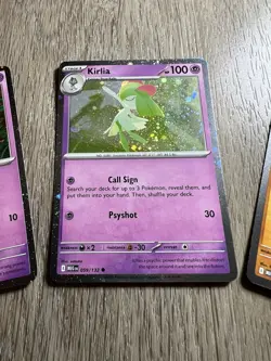 Pokemon Kirlia, Ralts & Riolu Mega Evolution Cosmo Holo Promo set Lunchbox Tin - Image 5