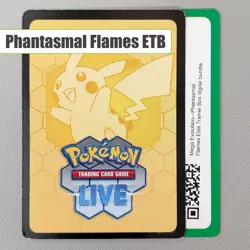 1 Pokemon TCG Online Code - Mega Evolution Phantasmal Flames Elite Trainer Box - Image 1