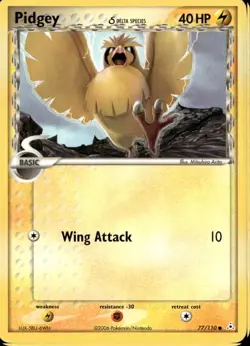 Pidgey 77/110 Common EX Holon Phantoms Pokemon - Image 1