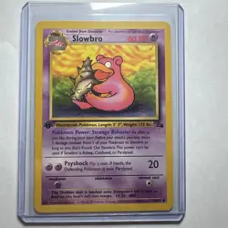 1st Edition Slowbro 43/62 Fossil Uncommon Non-Holo Pokemon TCG Near Mint - Image 1