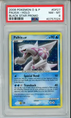 2008 POKEMON BLACK STAR PROMO PALKIA #DP27 HOLO FOIL PSA 8 NM #40757024 - Image 1