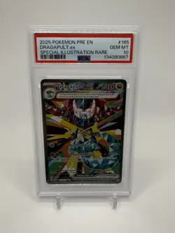 2025 POKEMON PRE-EN DRAGAPULT EX #165 SPECIAL ILLUSTRATION RARE PSA10 - Image 1