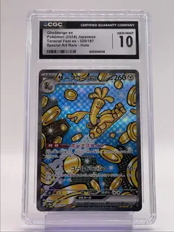 GHOLDENGO EX 2024 POKEMON JPN TERASTAL SPECIAL ART RARE 220/187 CGC 10 Q6368 - Image 1