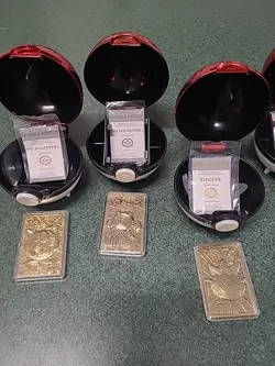 1999 Burger King Pokemon Ball 23K Gold-Plated Full Set (Missing Plastic Stands) - Image 2