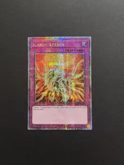 2024 YUGIOH RA03 25TH BONANZA QCR SECRET RARE ICARUS ATTACK NM - Image 1