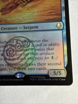 MTG Magic The Gathering Avatar The Unagi of Kyoshi Island Foil #77 - Image 4