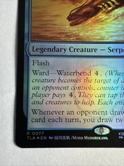 MTG Magic The Gathering Avatar The Unagi of Kyoshi Island Foil #77 - Image 5