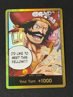 One Piece Card Don!! Gol D. Roger Gold ENGLISH OP13 Carrying on His Will TCG CCG - Image 1