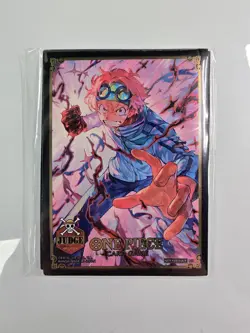 One Piece Koby Card Sleeves Official Judge Stamp 25-26 10 Pack ENGLISH Sealed - Image 1