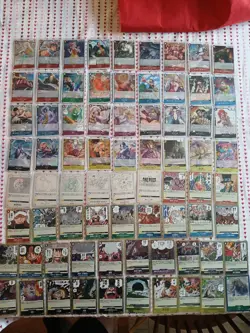 One Piece TCG Japanese Lot ×74 Foils (No Duplicates) - Image 1