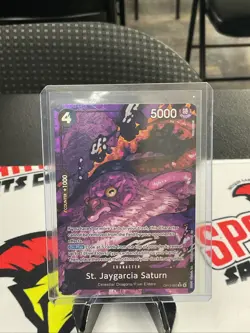 St Jaygarcia Saturn (Alternate Art) OP13-083 Carrying On His Will Foil One Piece - Image 1