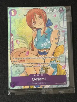 One Piece TCG OP05-062 O-Nami Full Art Illustration Box Volume 1 Promo Sealed - Image 1