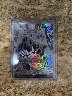 Reanimate Borderless Marvel Universe Spider-Man 0020 MTG NM Near Mint Foil X1 - Image 1
