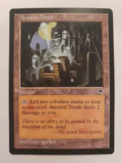 Ancient Tomb/Grab der Ahnen Tempest/Sturmwind, english, Near Mint, never usedMtG - Image 1