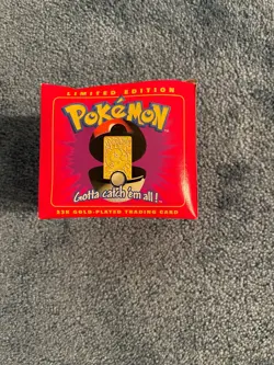 Pokemon Jigglypuff Burger King 23K Gold Plated Trading Card & Pokeball 1999 - Image 2