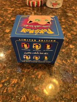 Pokemon 23k Gold Plated Jigglypuff Trading Card Sealed 1999 Blue Box Burger King - Image 2