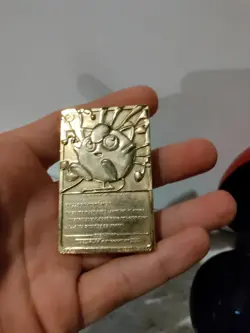Pokemon 1999 Jigglypuff 23k Gold Plated Trading Card Pokeball Burger King - Image 3