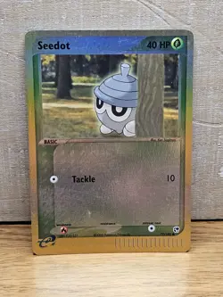 Seedot 77/100 EX Sandstorm Reverse Holo Pokemon Card TCG - Image 1