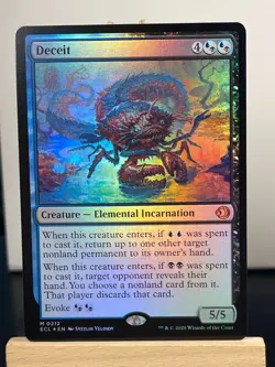 Deceit #0212 (FOIL) & Vibrance (Non-Foil) #0295 - 2 Lorwyn Eclipsed MTG Cards PF - Image 2