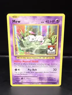 Pokemon Mew 53/108 League Challenge League & Championship Cards 4th Place - Image 2