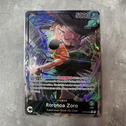Op12-020 Roronoa Zoro AA Leader Alternative Art Edition English One Piece Card - Image 1