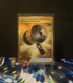 Enhanced Hammer 224/167 Gold Secret Rare Twilight Masquerade Pokemon Card - Image 1
