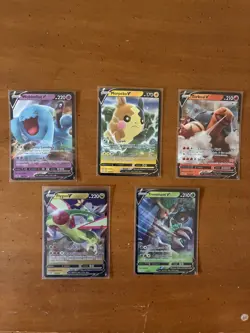 Lot Of 5 Pokemon V Cards NM - Image 1